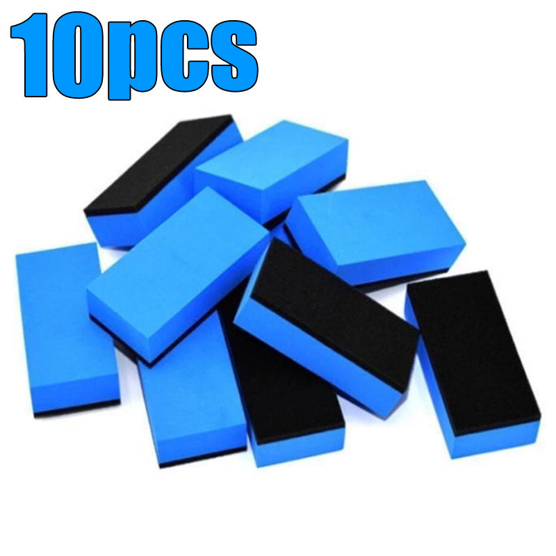 Thumbnail: 1/30PCS Car Ceramic Coating Sponge Applicator Glass Nano Wax Coat Sponges Blue S