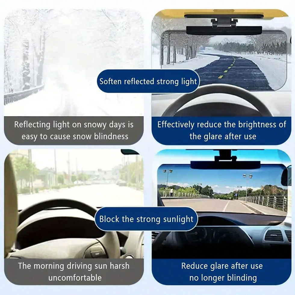 Thumbnail: 1pc Sun Visor for Car, Universal Anti-Glare Car Visor and Goggles, Protects From