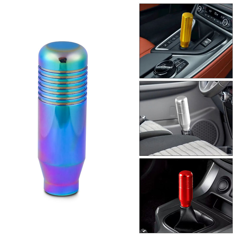 Thumbnail: 8.5cm Stylish Gear Shift Knob Stick Manual Transmission Universal Car Aluminum E