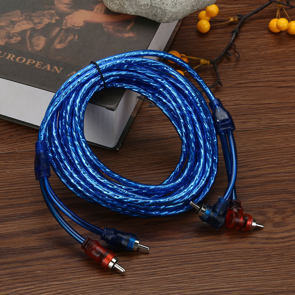 HiFi Car Modified RCA Audio Cable Copper Car Audio Power Amplifier Cable Automot