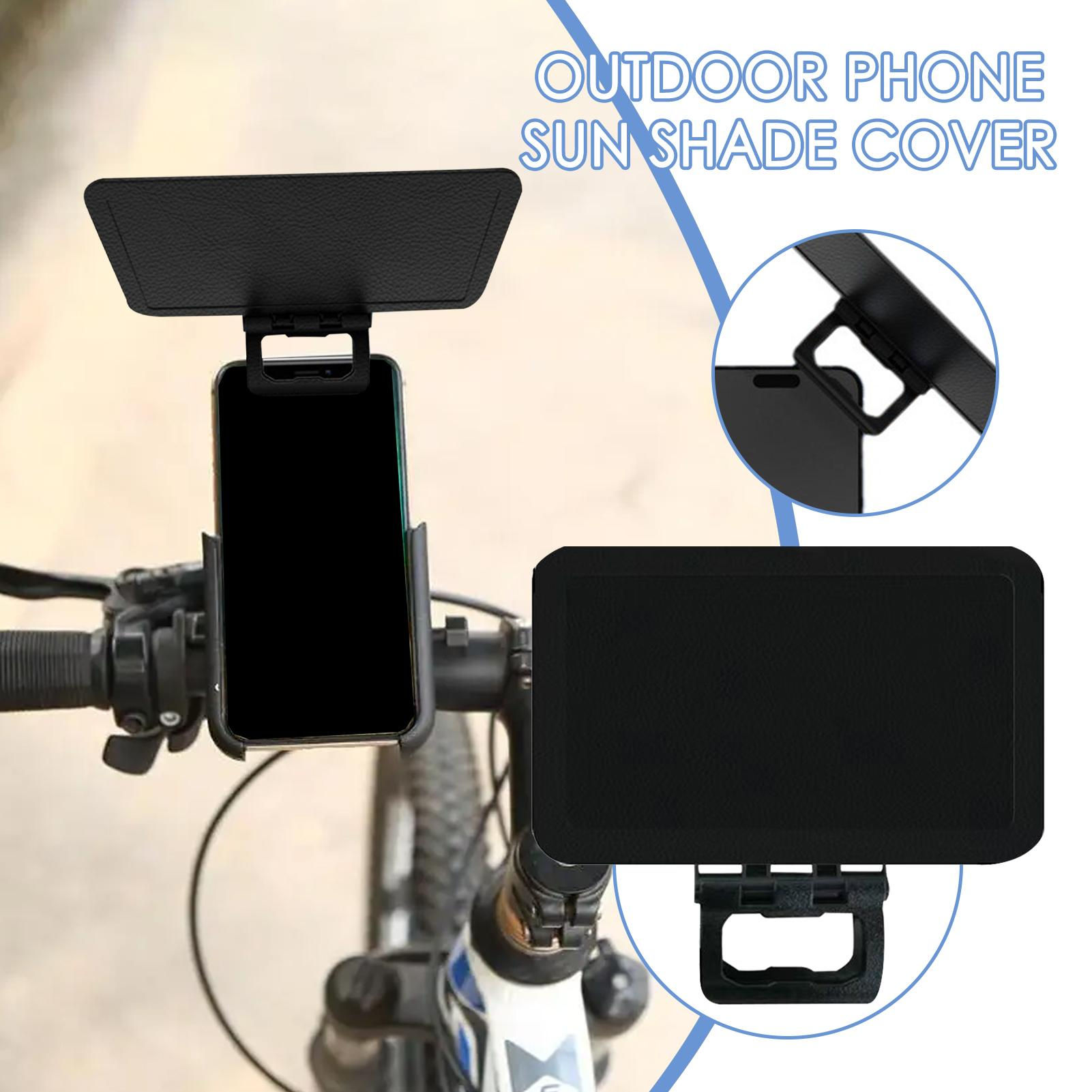 Outdoor Phone Sun Shade Foldable Cellphone UV Protection Panel for Vehicles Anti
