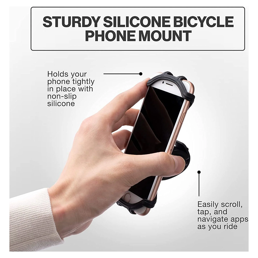 Thumbnail: Bike Phone Mount Non-Slip Bicycle Scooter Cellphone Holder Medium