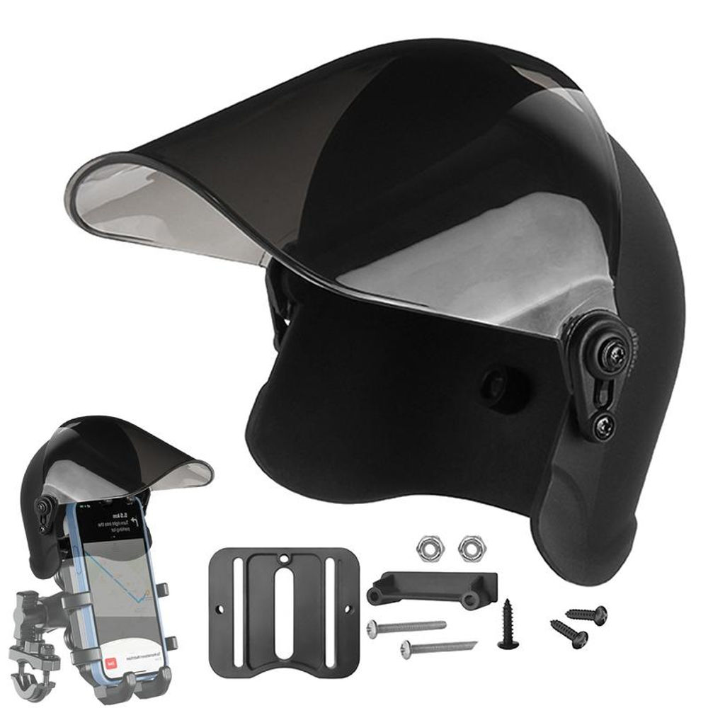 Mini Phone Holder Sun Shade Motorcycle Phone Mount Helmets Motorbike Waterproof