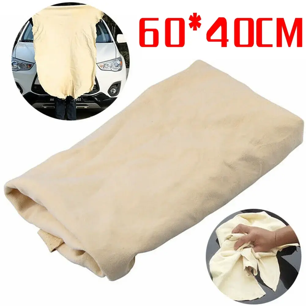 40*60cm Chamois Leather Car Washing Towels Super Absorbent Car Home Window Glass