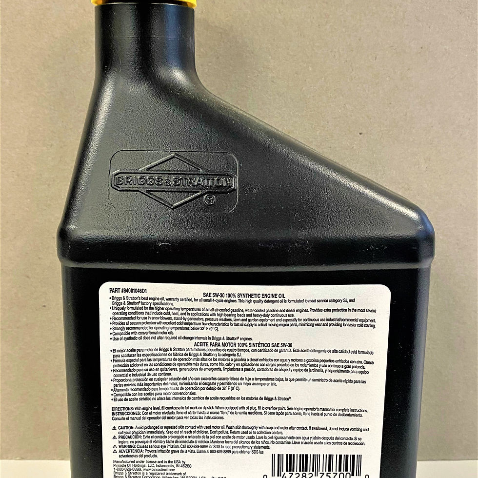 Thumbnail: Briggs & Stratton 5W-30 Full Synthetic Oil for Small Engines, 18 oz.