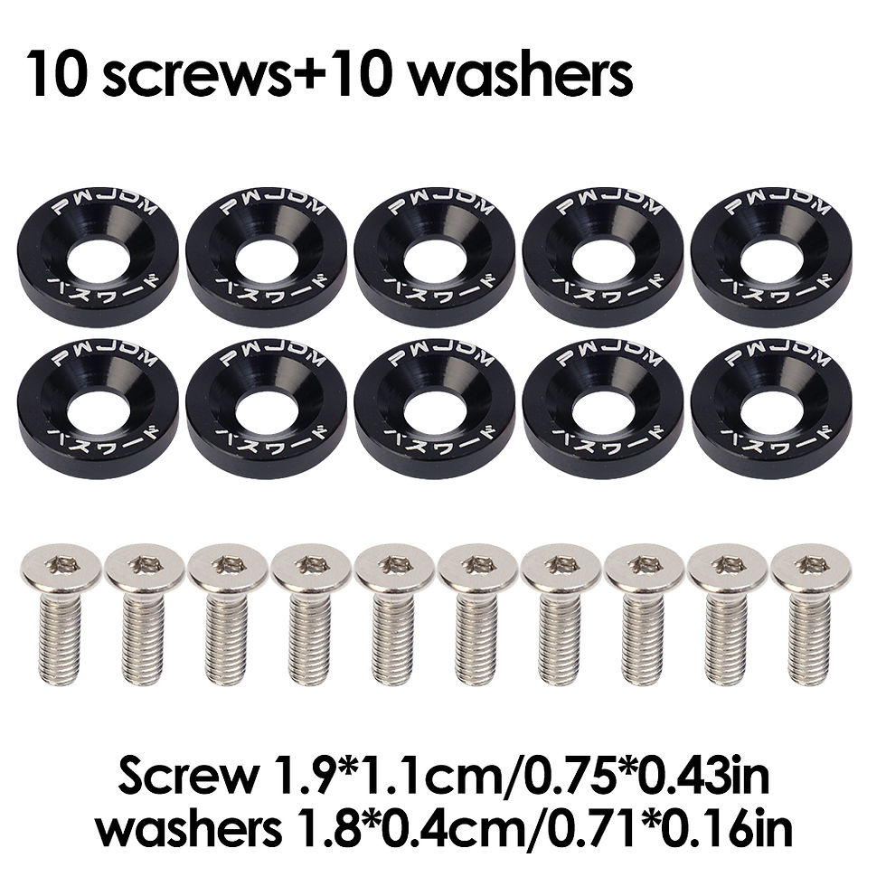 Thumbnail: Car Conversion Gasket Concave Recessed Screw Set Fender Washer Bolt Sets Modific