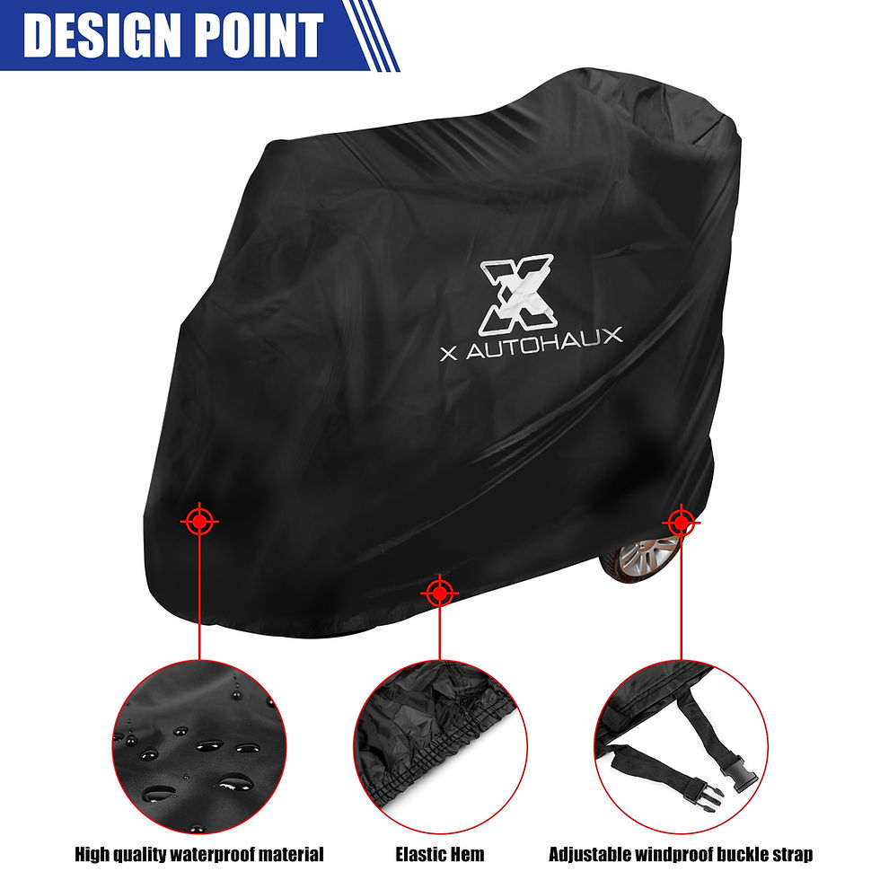 Thumbnail: Unique Bargains M Size Motorcycle Mobility Scooter Cover Waterproof Rain We..