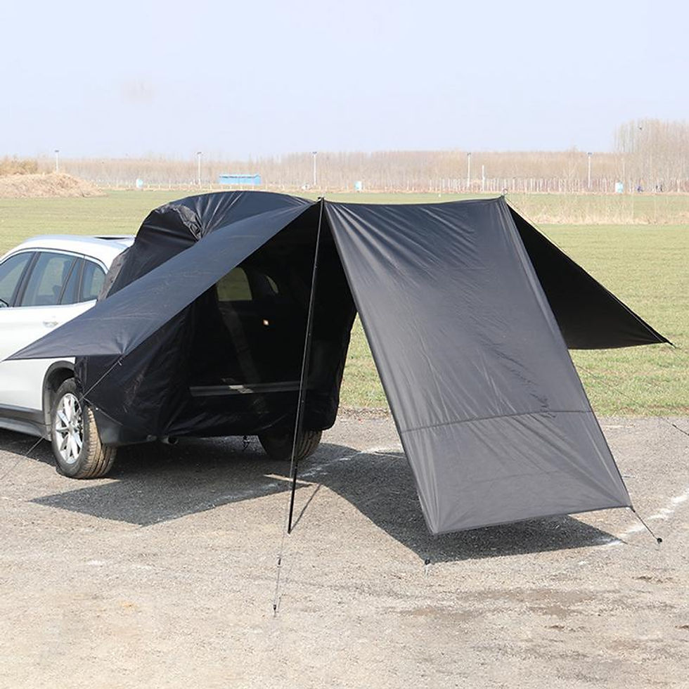 Thumbnail: Portable Camping SUV Trunk Tent Car Rear Door Tent SUV 3 Sided Extended Shade Te