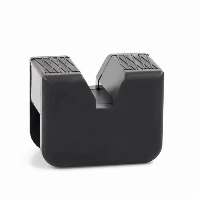 Thumbnail: 1/2PCS Floor Jack Pad Rubber Universal Slotted Guard Portable Anti Slip Vehicle
