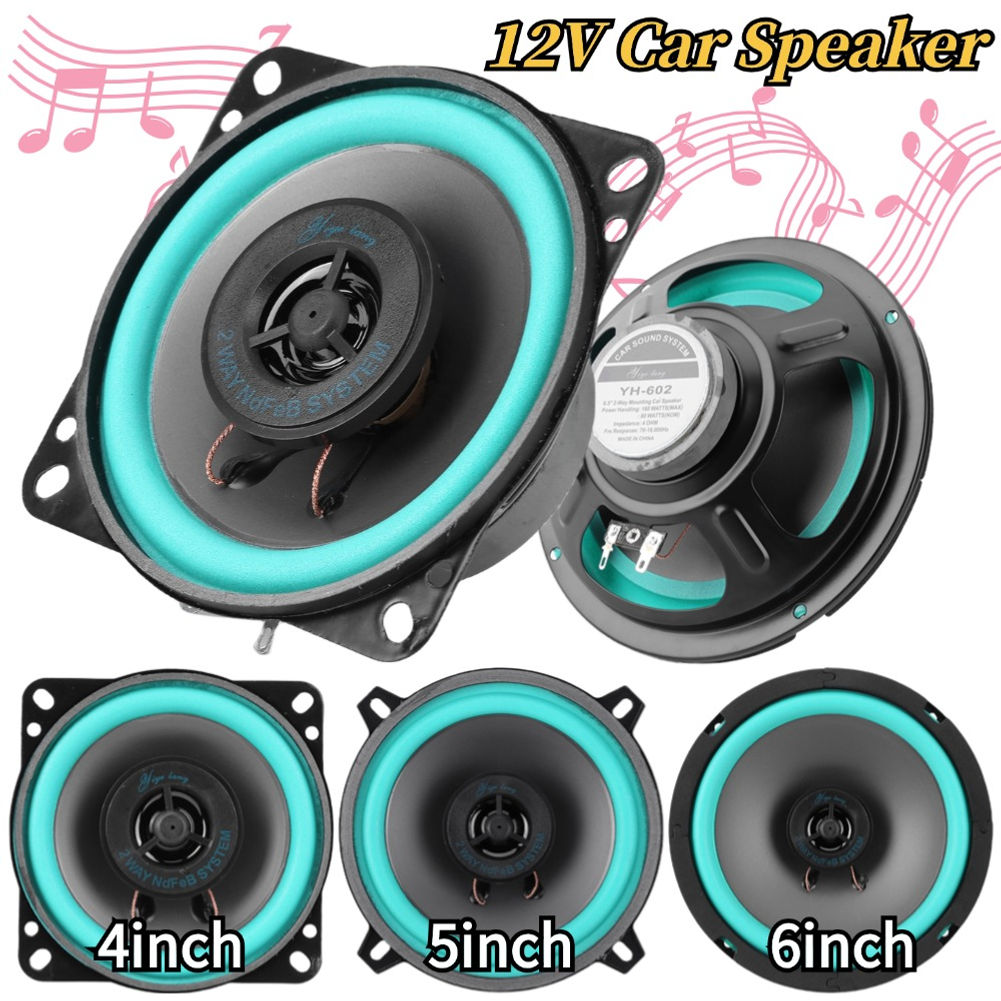4/5/6.5 Inch Car Speakers Coaxial Subwoofer 100W/160W Universal Automotive Audio