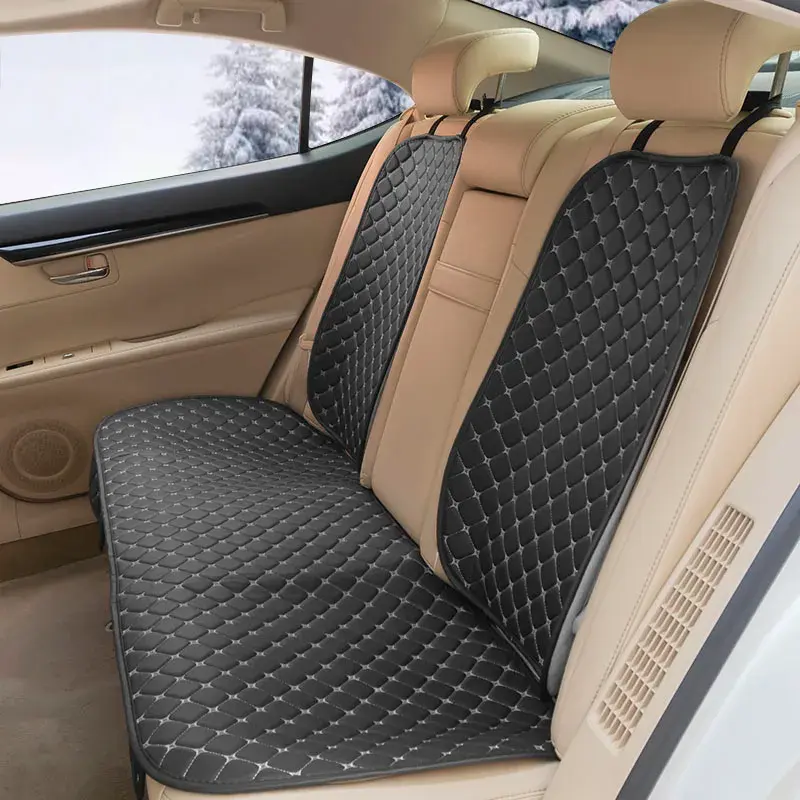 Thumbnail: Leather Car Seat Covers Four Seasons Front/Rear Seat Protector Car Seat Cushion