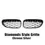 Thumbnail: XVIP Front Bumper Chrome Diamonds Style Hood Grilles For BMW 5-Series E60/E61 M5