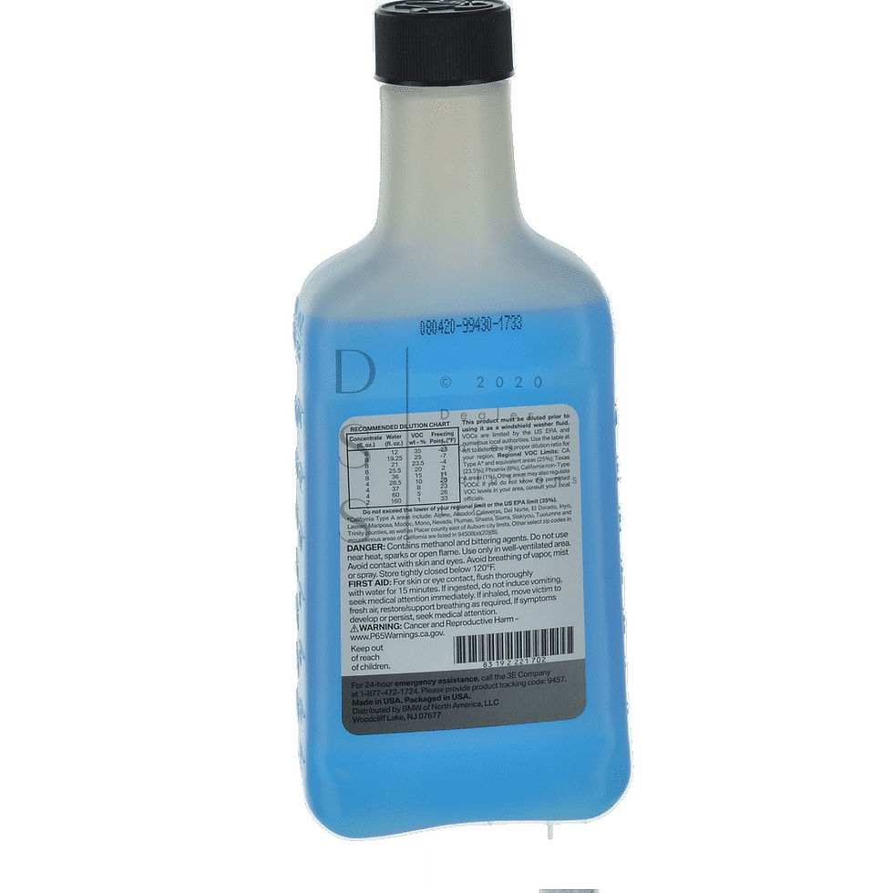 Thumbnail: Genuine BMW Windshield Washer Fluid Concentrate 16oz. Set of 4 OE 831922217..