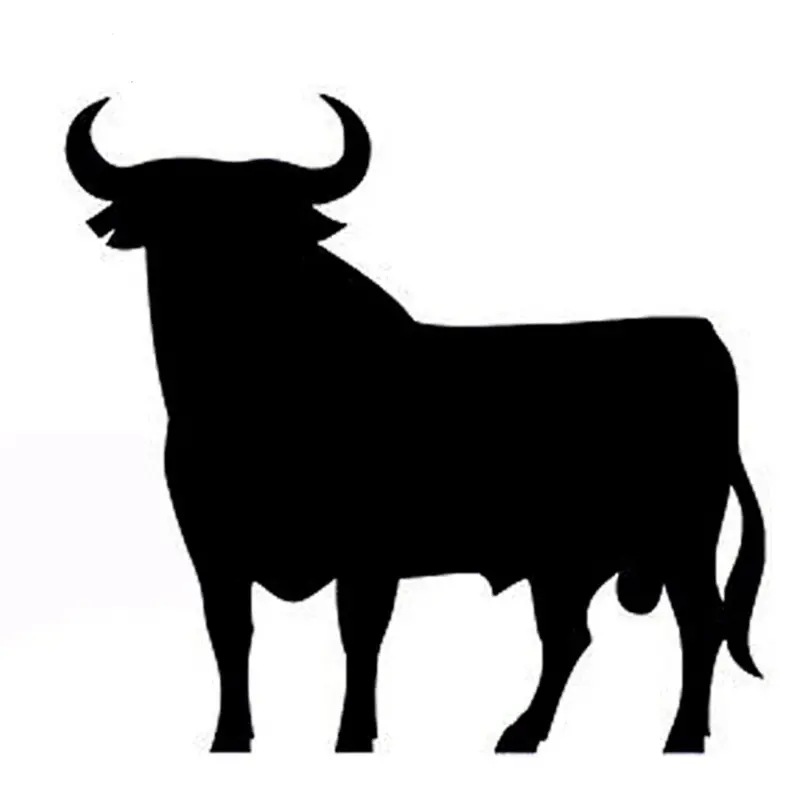Car Stickers Personality Bullfight Outline Vinyl Decals Car Motorcycle Bumper Bo