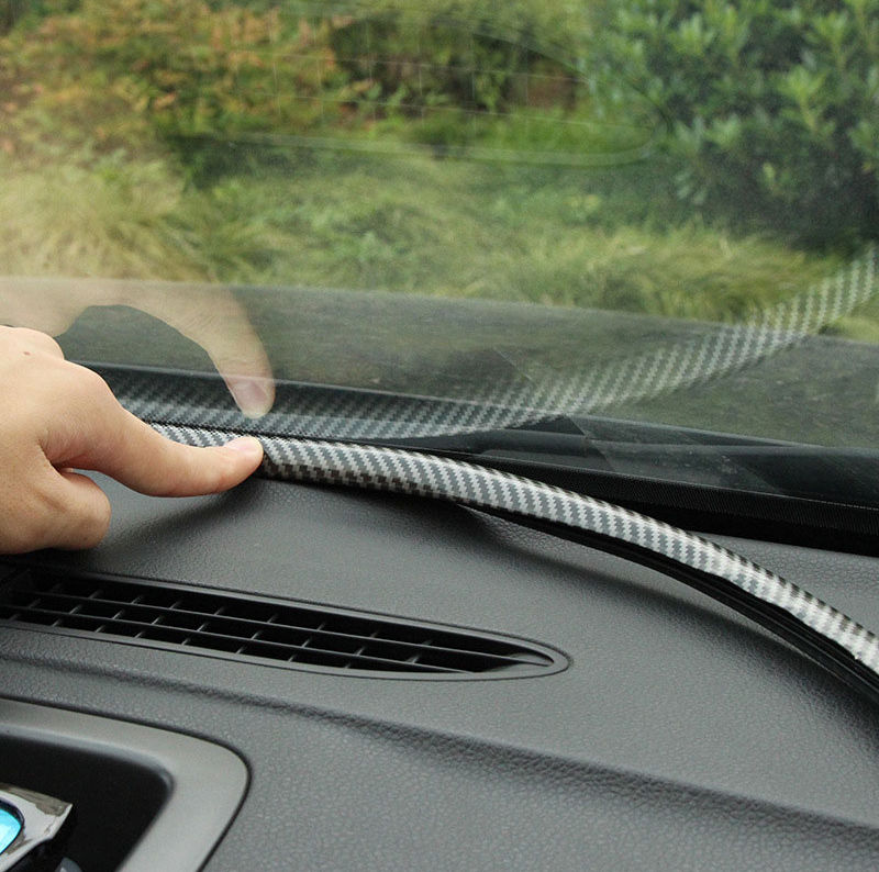 Thumbnail: 1.6M Universal Rubber Auto Dashboard Dust Proof Seal Sealing Strip Stickers Carb
