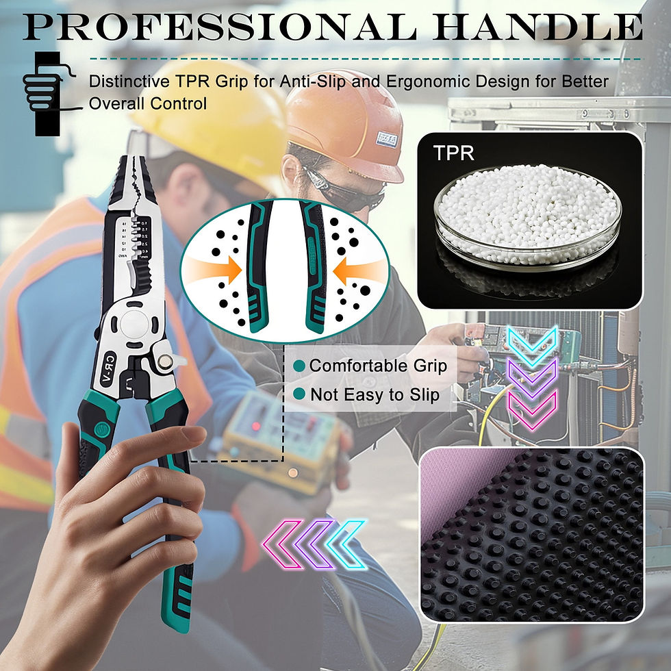 Thumbnail: Cteifuer 9 in 1 Multipurpose Wire Stripper, 9’’ Heavy Duty Super Tough Elec..