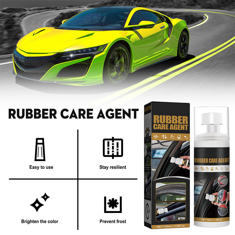Thumbnail: SEAMETAL 100ml Car Rubber Curing Agent Rubber Renovator Care Spray Liquid Wax Po