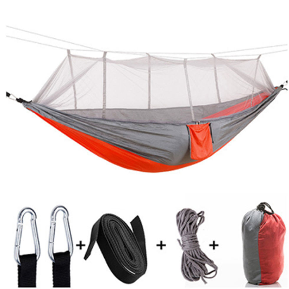 Thumbnail: Portable Camping/garden Hammock with Mosquito Net Outdoor Furniture Portable Han