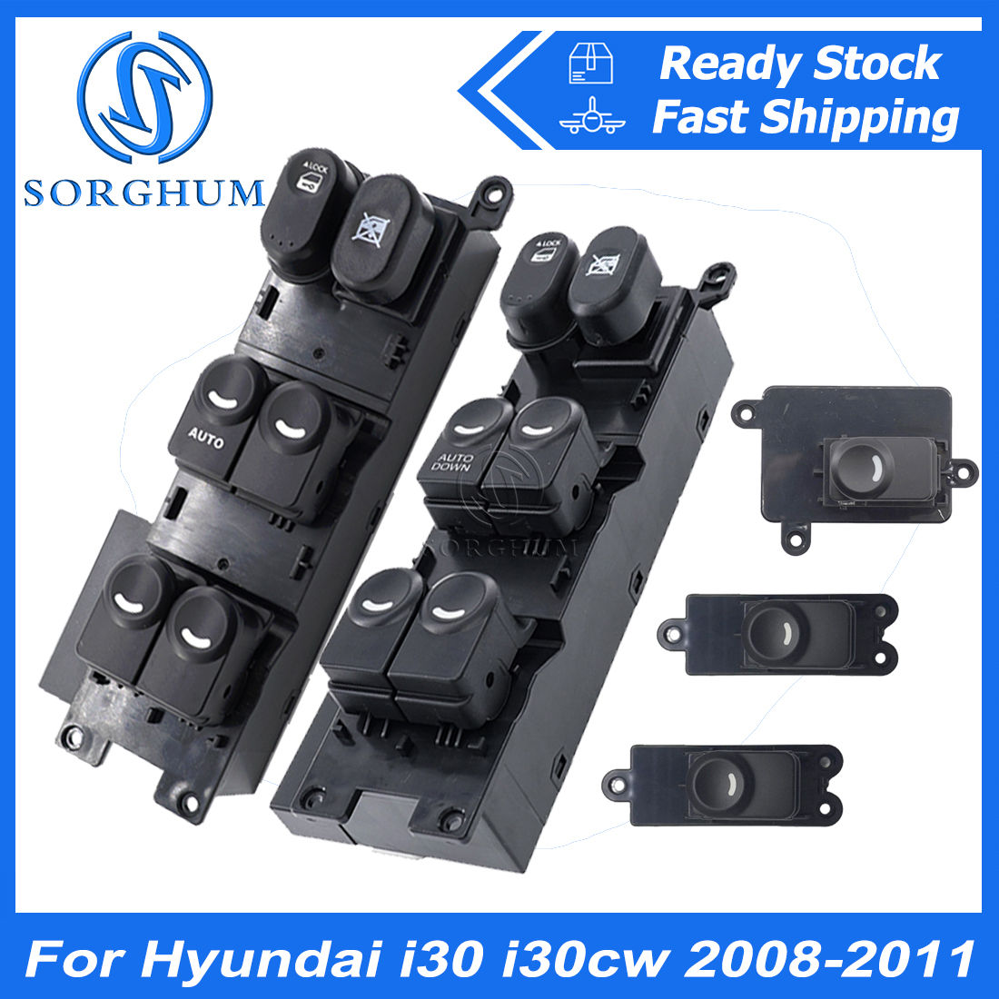For Hyundai i30 i30cw 2008-2011 Car Front Rear Electric Power Window Switch LHD