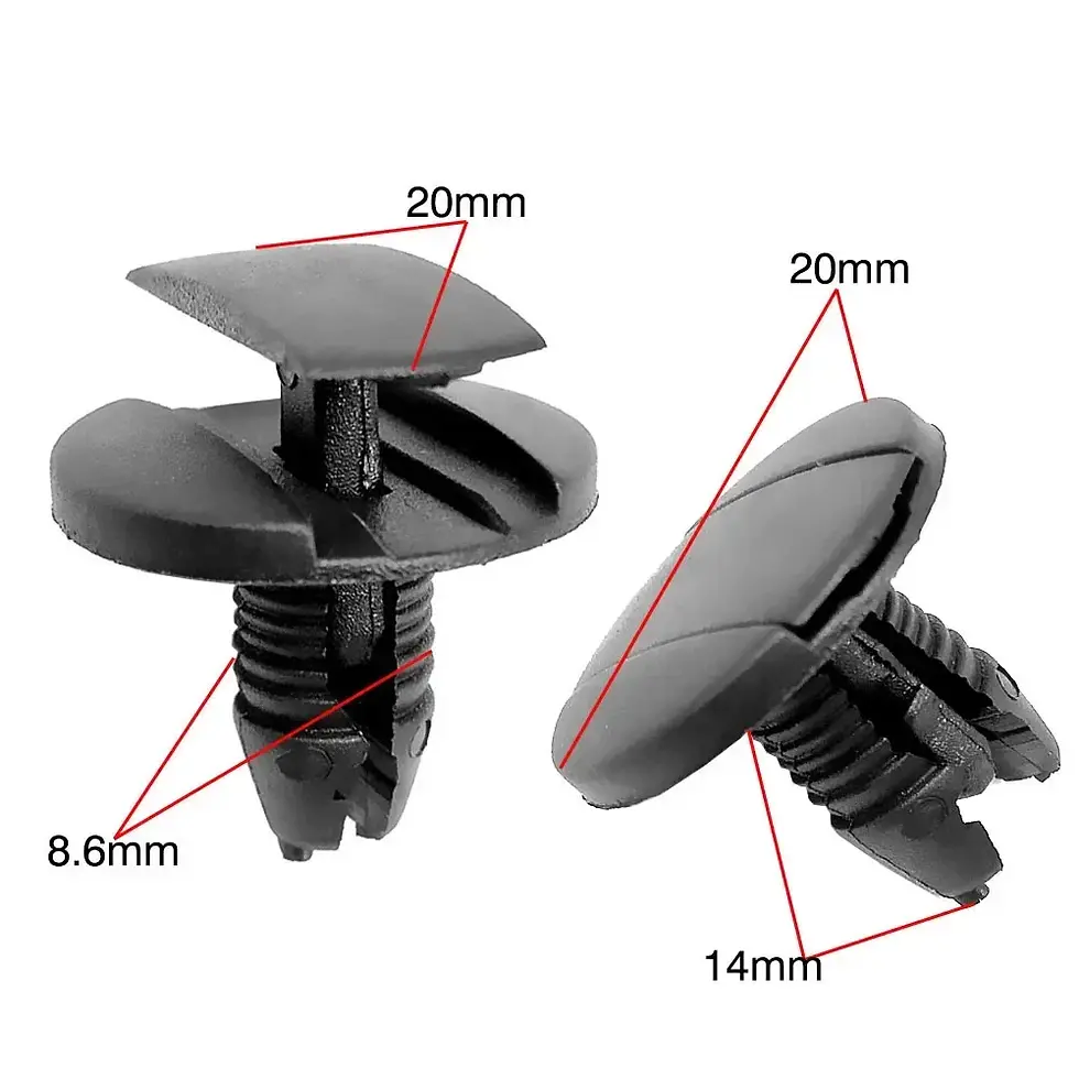 Thumbnail: 50Pcs Auto Fastener Clip For Peugeot Citroen Bumper Rivet Fender Fixed Clamp Bla