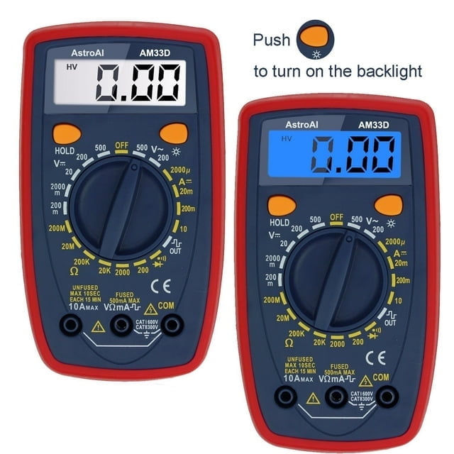 Thumbnail: Digital Multimeter Voltage Tester with Ohm Volt Amp and Diode Voltage Teste..