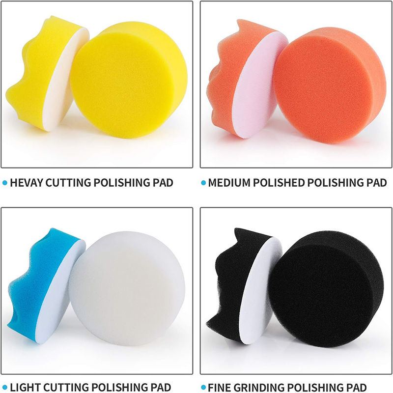 Thumbnail: Car Buffing Pads Sponge Foam Kit Wool Polishing Pad Car Polisher Pads Kit Drill