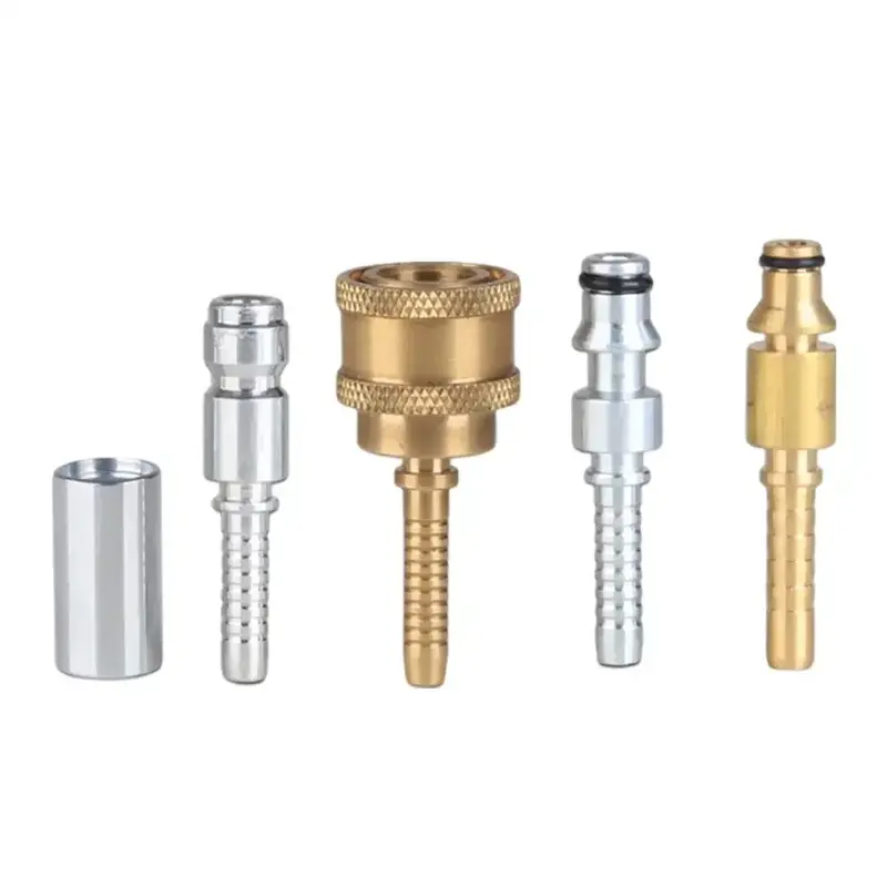 2Pcs/set Hose Plug Fitting Car Washer Water Cleaning Hose Pipe Fitting Twist Con