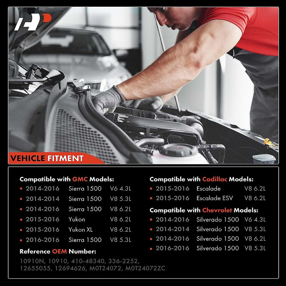 Thumbnail: A-Premium Starter Motor Compatible with Chevy Silverado 1500 14-16 & GMC Si..