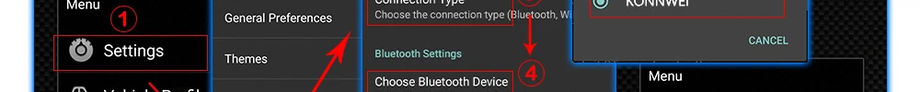 Thumbnail: KONNWEI Bluetooth 5.0 PIC18f25k80 ELM327 V1.5 OBD2 OBD 2 Scanner ELM 327 V1 5 Ca