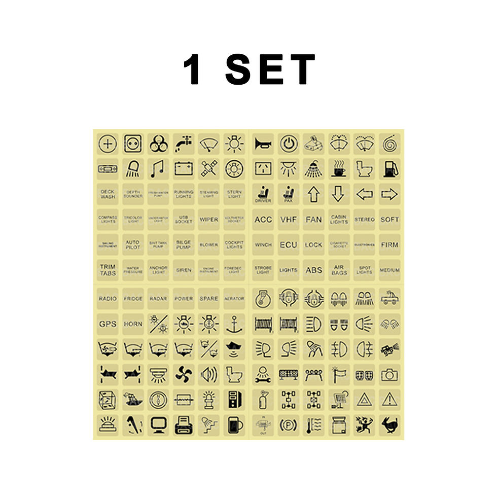 Thumbnail: Switch Transparent Sticker Label Decal for Car Marine Boat Truck Trailer Dashboa