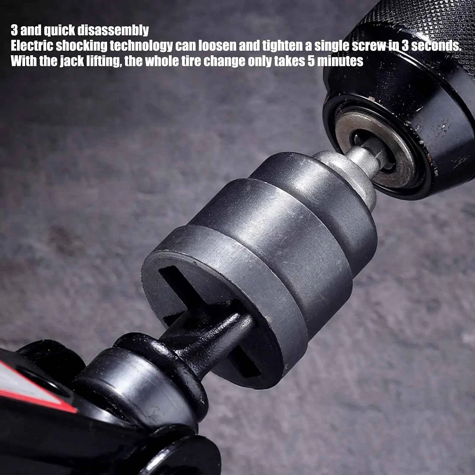 Thumbnail: Universal Scissor Car Jack Adapter RV Stabilizer Jack Drill Adapter Steel Impact