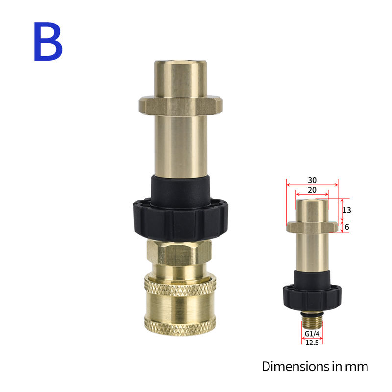 Thumbnail: Pressure Washer Quick Connector 1/4" to Spray Gun Wand Lance Bayonet Adapter 1/4