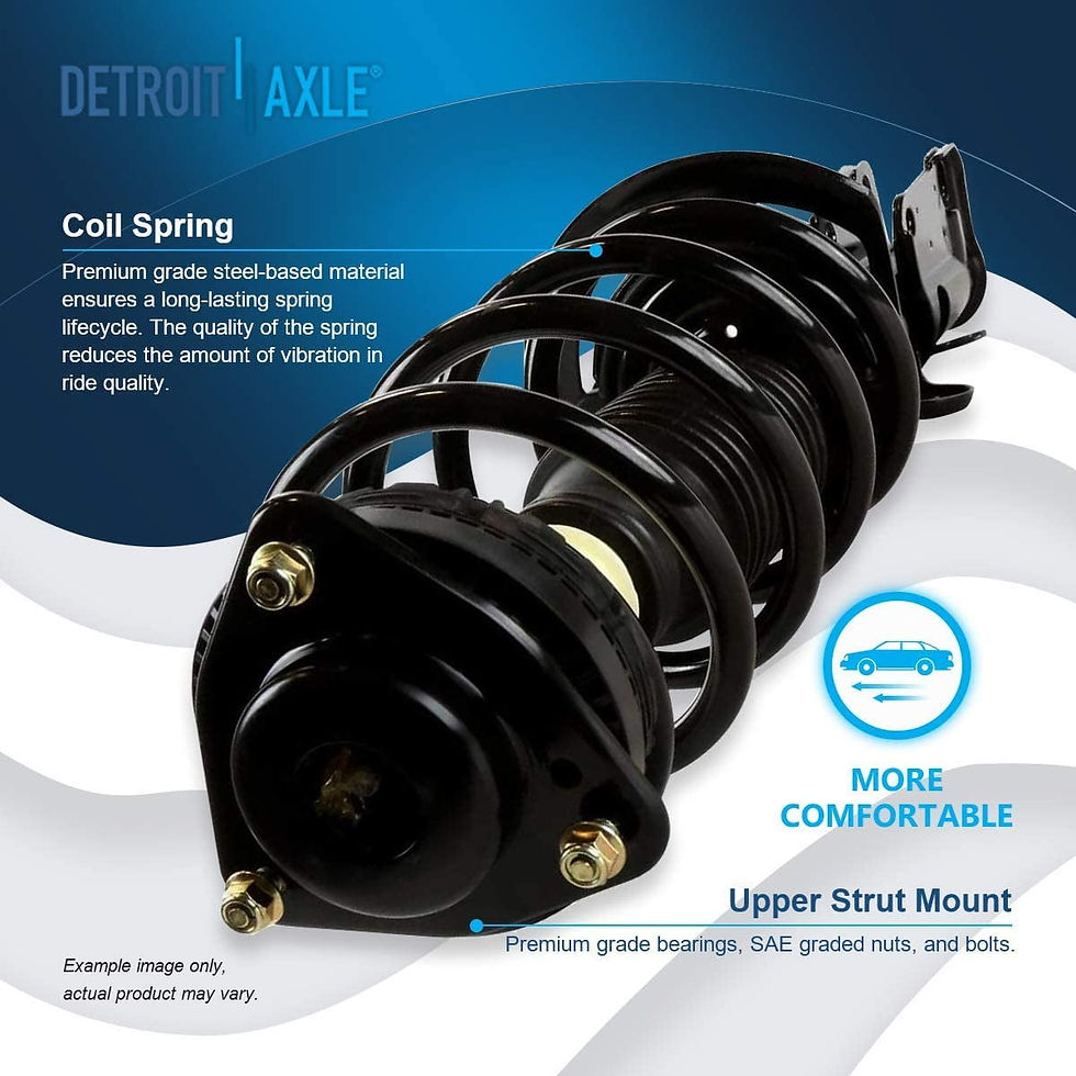 Thumbnail: Detroit Axle - Front 12pc Suspension Kit for 2008-2010 Town & Country Dodge..