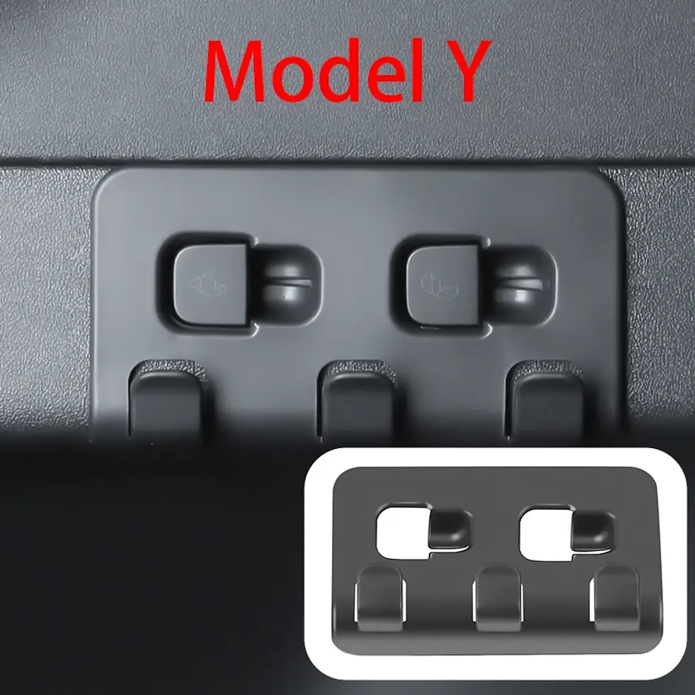 Thumbnail: for Tesla Model Y 2020-2024 Rear Trunk Hook Seat Button Cargo Grocery Shopping B
