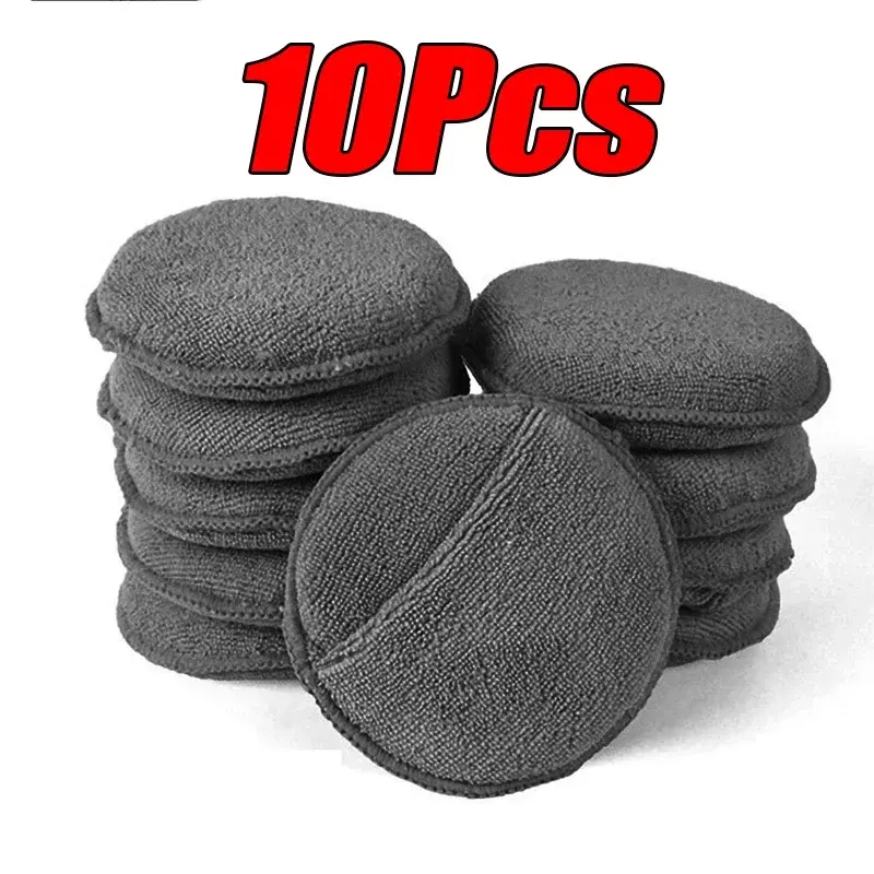 Thumbnail: 10Pcs Car Detailing Applicator Pads Car Care Waxing Polish Sponges Soft Microfib