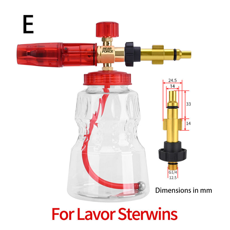 Thumbnail: Pressure Washer Brass Snow Foam Lance Foam Nozzle Car Wash Foam Maker for Karche