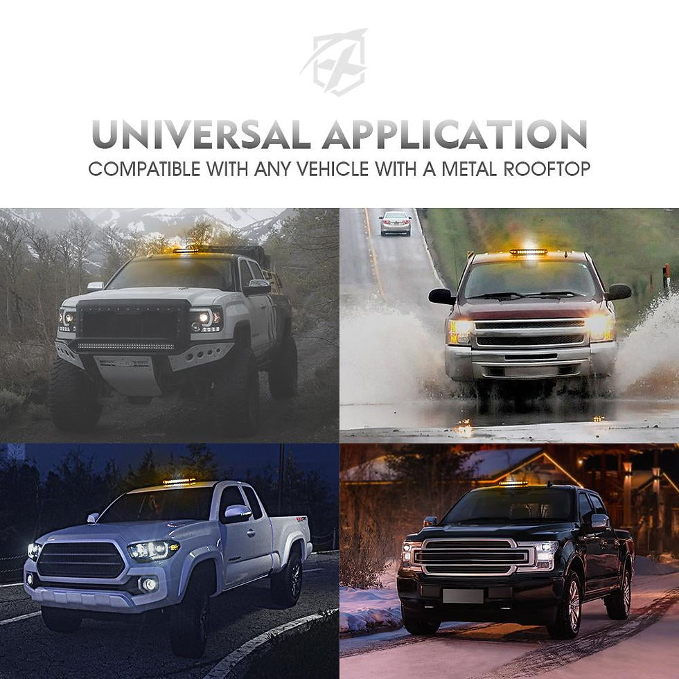 Thumbnail: Xprite 18" Response Series Emergency Rooftop Strobe Light with Magnetic Mou..