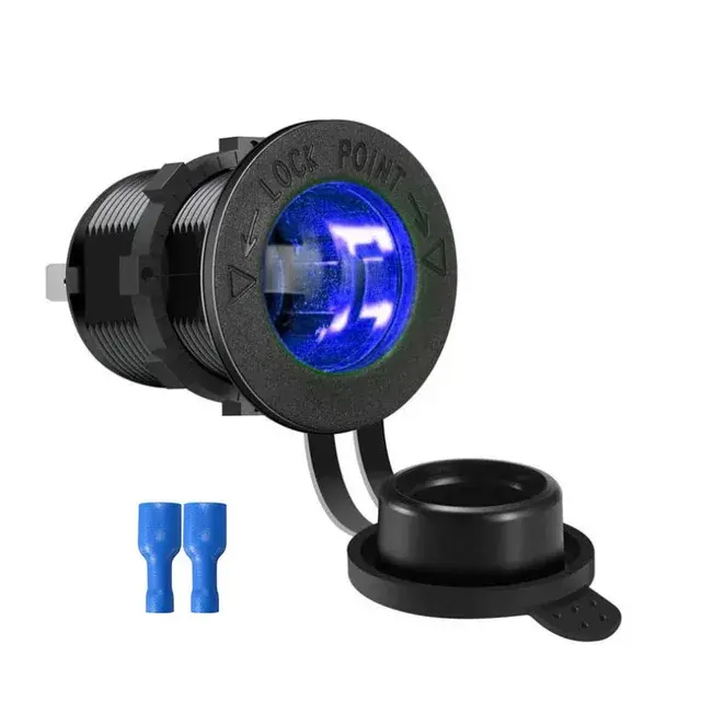 Thumbnail: Car Cigarette Lighter Socket 12V-24V Waterproof Plug Power Outlet Adapter for Ma