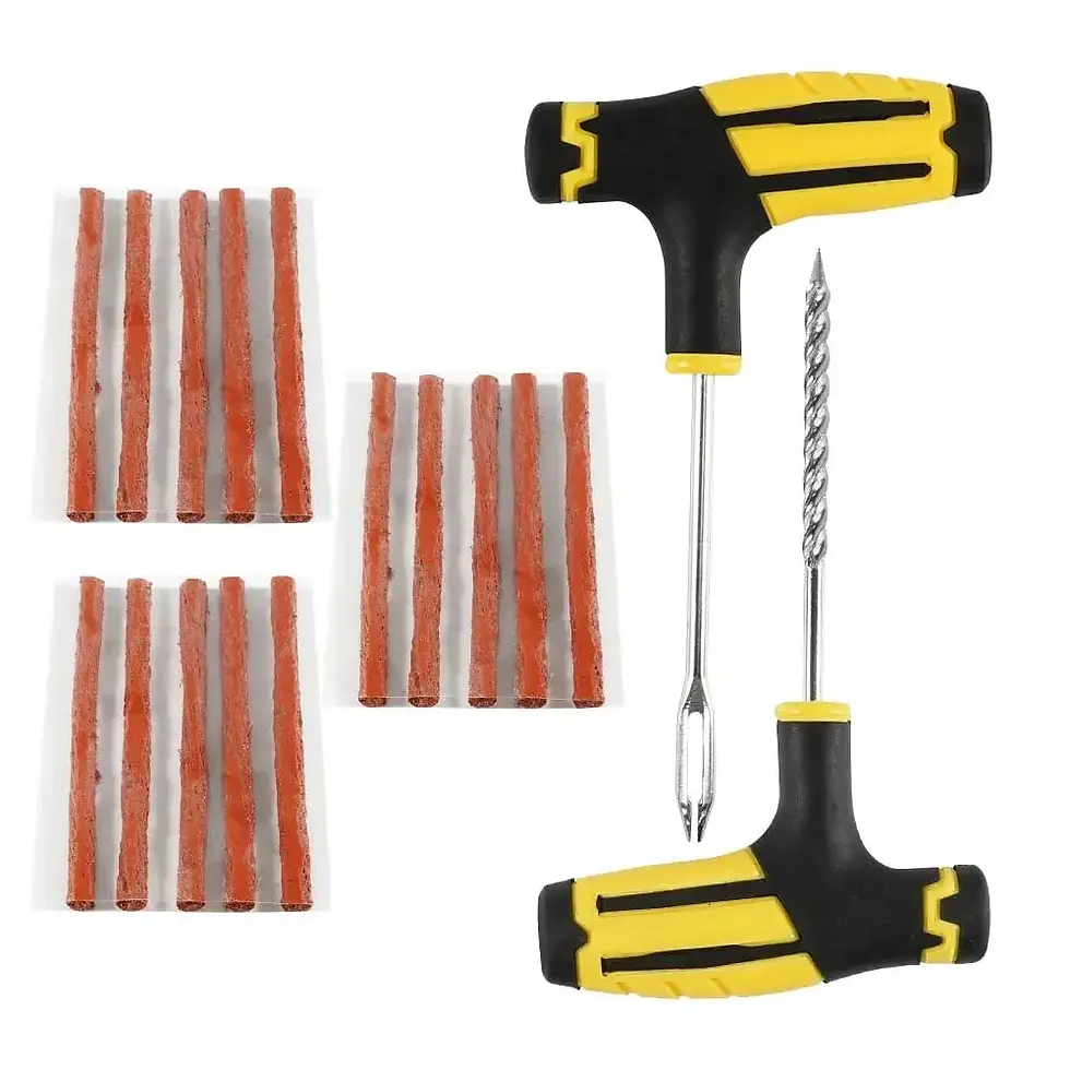 Thumbnail: Car Tire Repair Tool Tire Repair Kit Studding Tool Set Auto Bike Tubeless Tire T