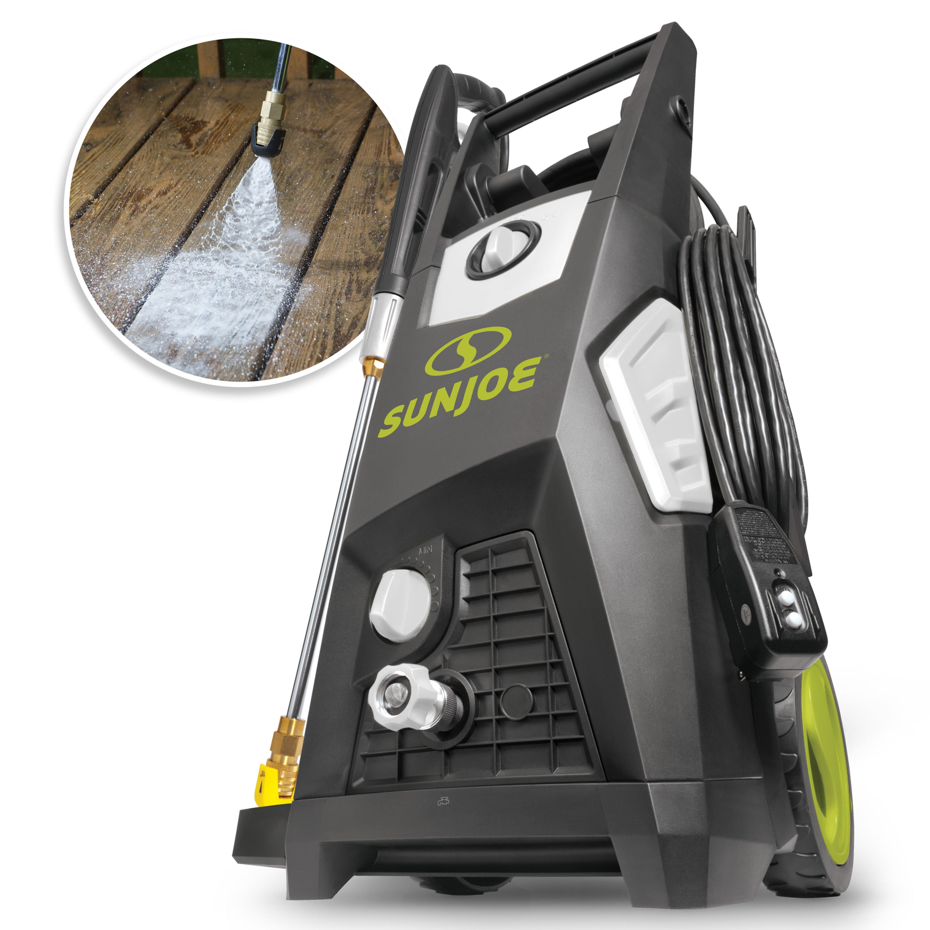 Sun Joe Electric Pressure Washer, 14.9-Amp, Induction Motor, Quick-Connect ..