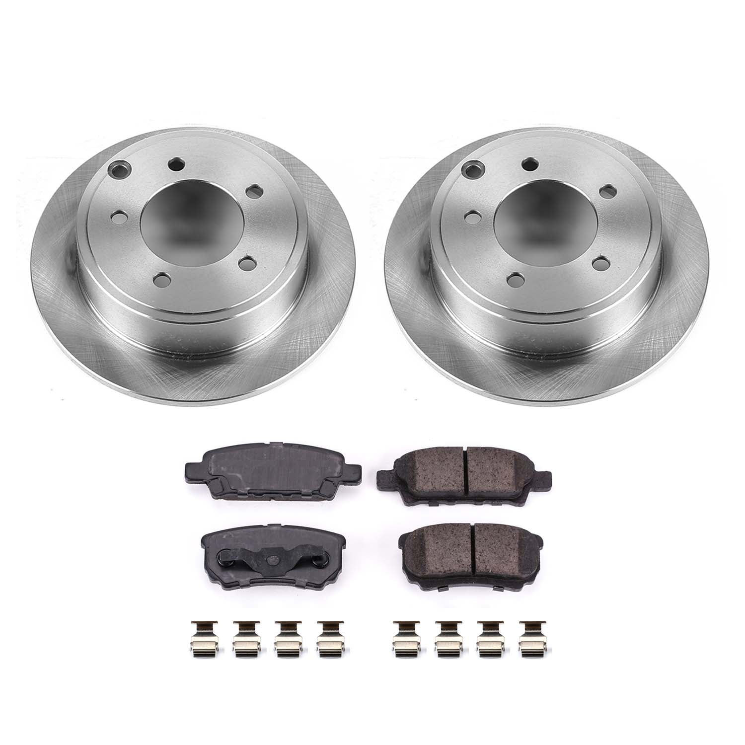 Ultimate Brakes Rear Semi-Metallic Brake Pad and Rotor Kit with Hardware WM..