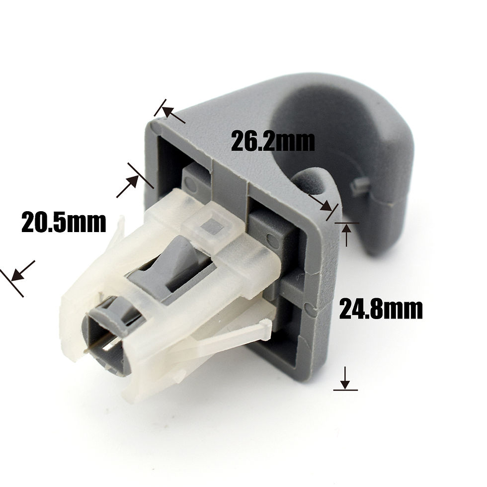 Thumbnail: 2Pcs Interior Sun Visor Hook Clips Bracket Sunvisor Retainer Auto Replacement Fo