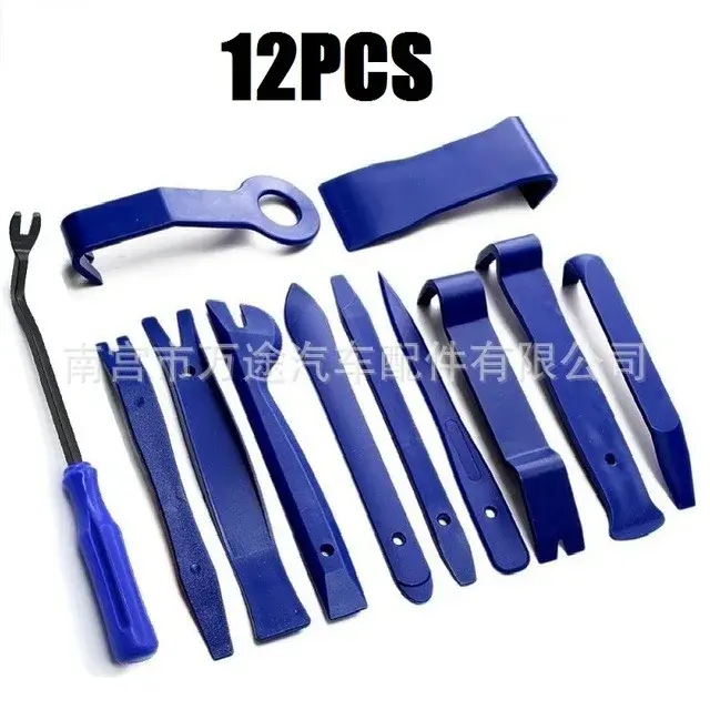 Thumbnail: 19PCS Car Stereo Removal Toolkit Nylon Car Center Panel Removal Tool 11PCS Door