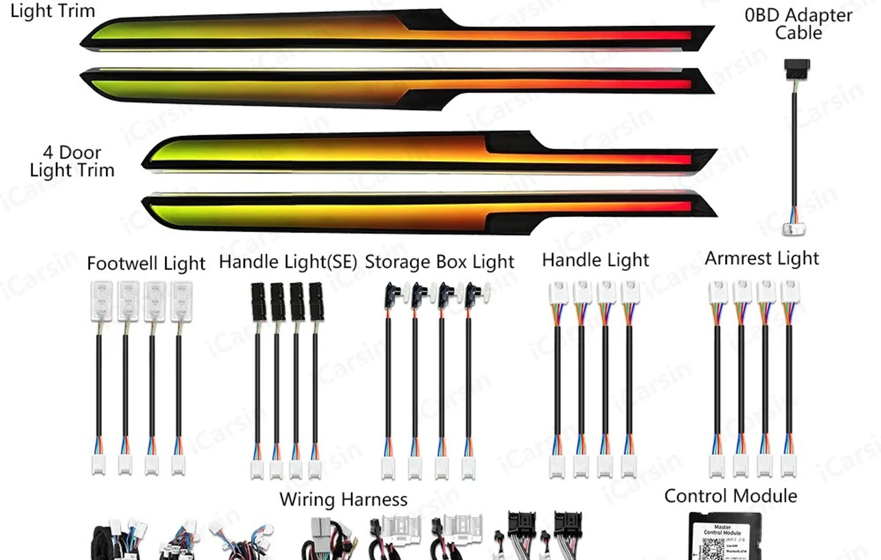 64 Colors Dynamic Ambient Light for VW Passat B8 2019-2020 Arteon Europe Car Int