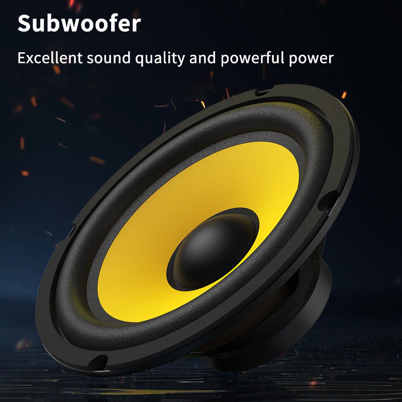 5/6/8/10 Inch Car Bass Speaker Coaxial Subwoofer HiFi Music Full Range Frequency