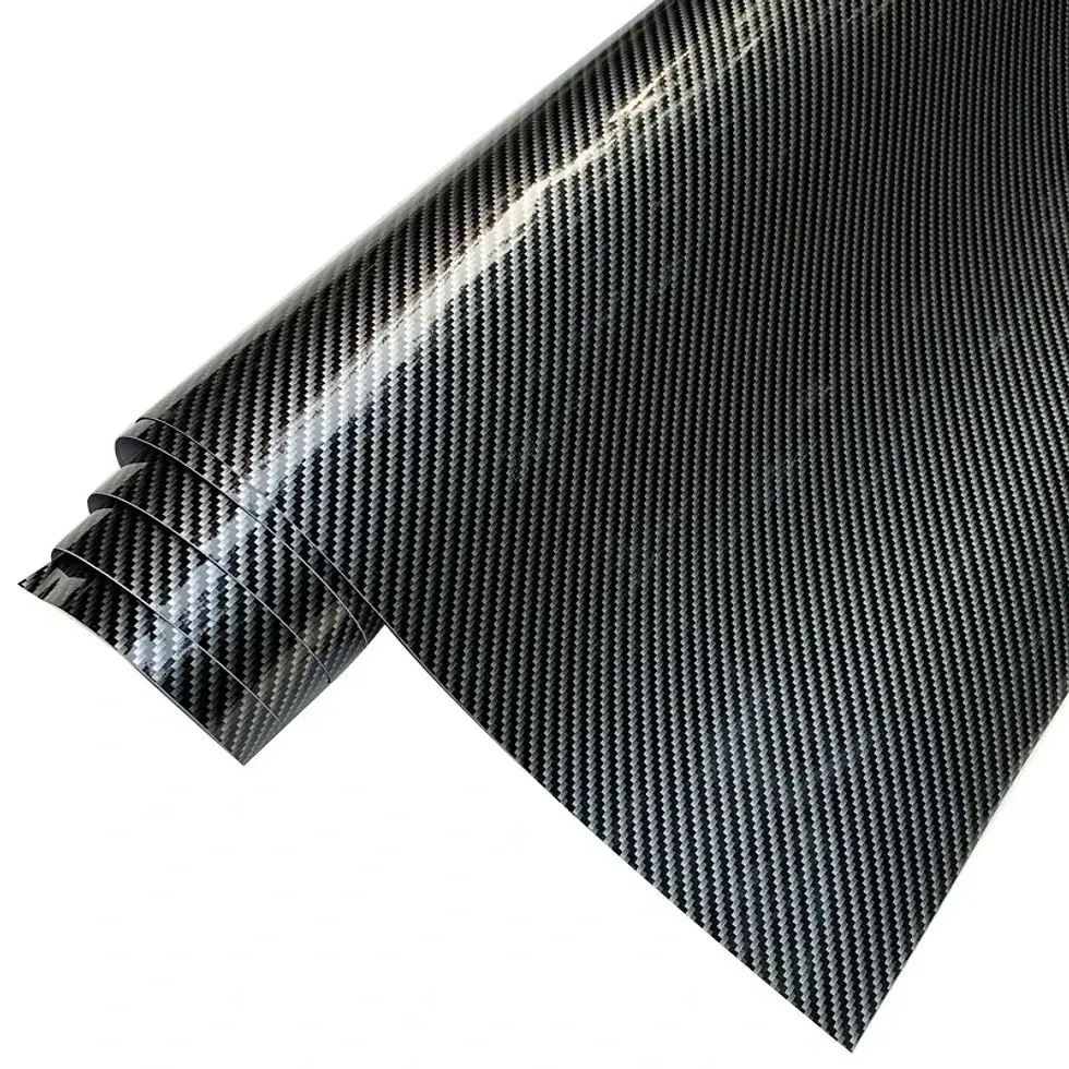 Thumbnail: 2D/3D Carbon Fiber Vinyl Wrap Black Car Stickers Waterproof Adhesive Vinyl Auto