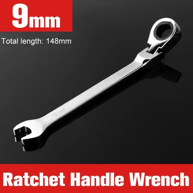 Thumbnail: NEW Flex-Head Ratcheting Combination Wrench Set SAE 1/4''-13/16'' Premium 72-Tee