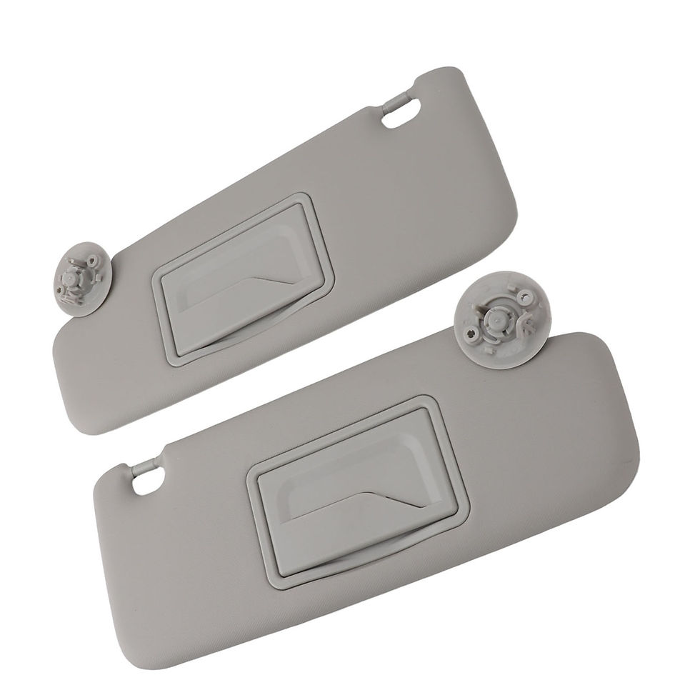 Thumbnail: 1 Pair Car Sun Visor UV Blocking Gray Left Right Sun Visor with Mirror for SONIC