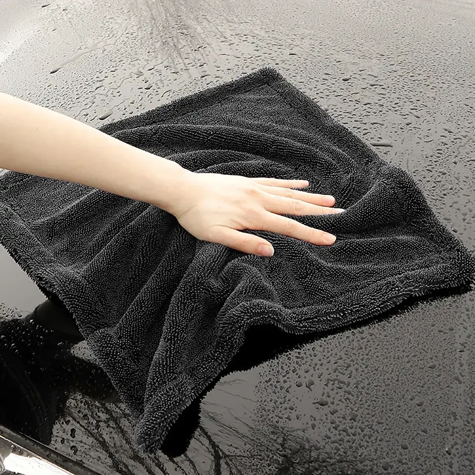 Thumbnail: Car Wash Towel 1200GSM Double Sided Towel Car Detailing Twisted Braid Cloth Supe