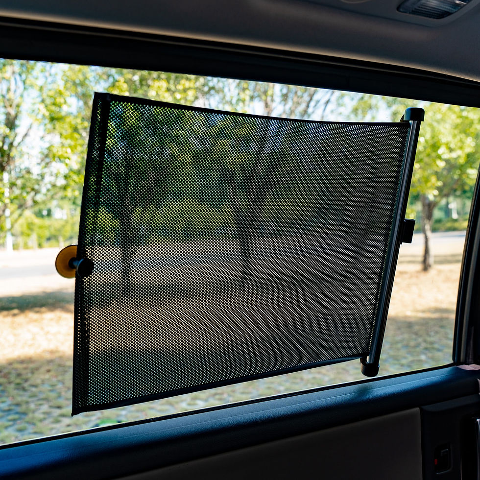 Thumbnail: Auto Drive 1 Count Blue Retractable Roller Windshield Visor Sun Shade Produ..